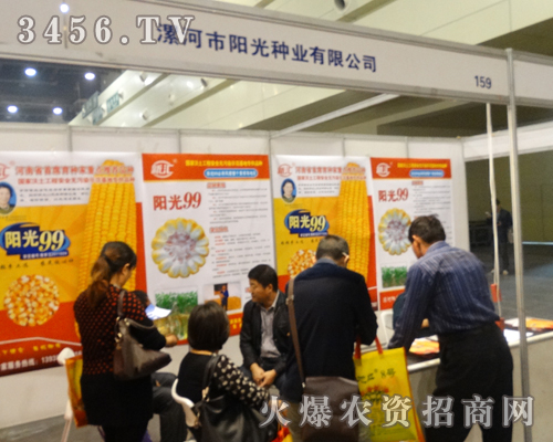 漯河市陽(yáng)光種業(yè)2013鄭州種子會(huì)上全力以赴