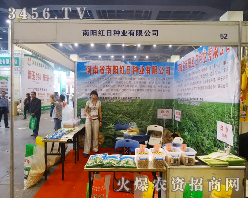 河南南陽紅日種業(yè)展區(qū)人流不斷