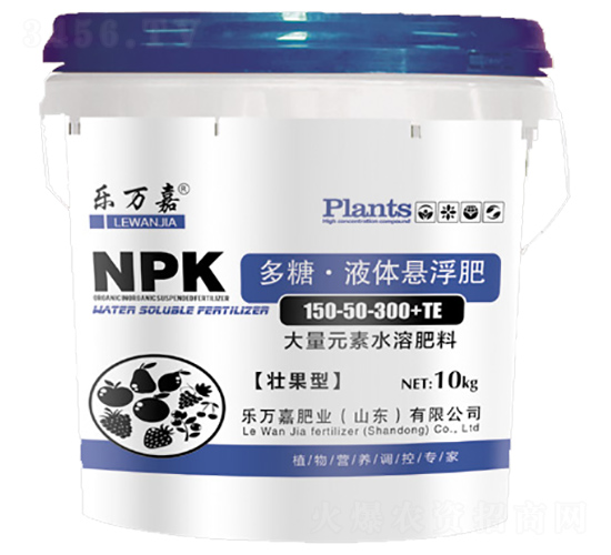 大量元素水溶肥料150-50-300+TE-多糖·液體懸浮肥-樂萬嘉