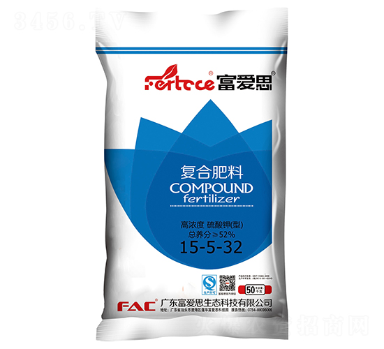 高濃度硫酸鉀型復(fù)合肥料15-5-32-富愛(ài)思