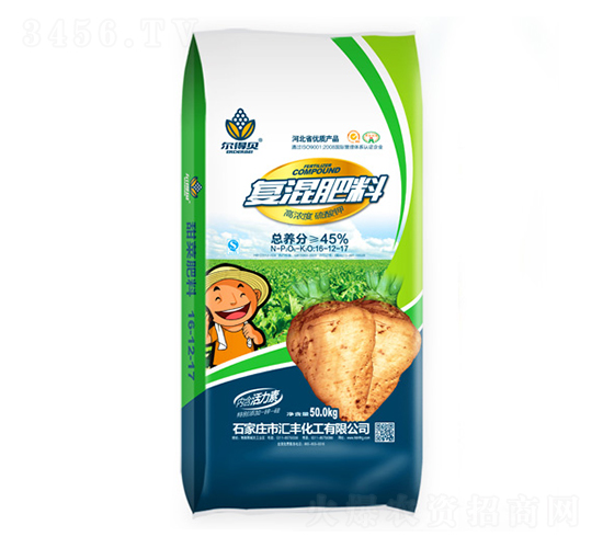 甜菜專用高濃度硫酸鉀復(fù)混肥料16-12-17-爾得貝-匯豐化工