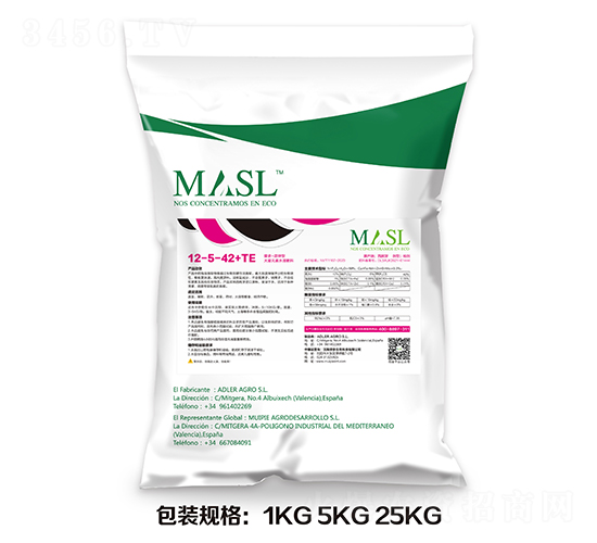 摩多高鉀型大量元素水溶肥料12-5-42+TE-艾德拉