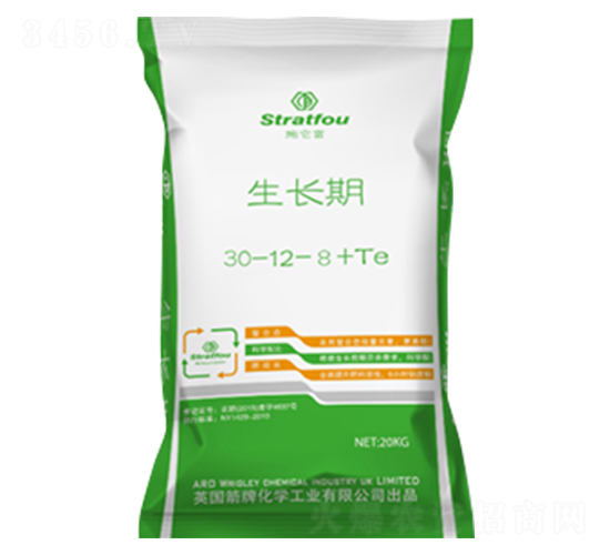 生長期專用大量元素水溶肥料肥30-12-8+TE-佳世達(dá)肥業(yè)
