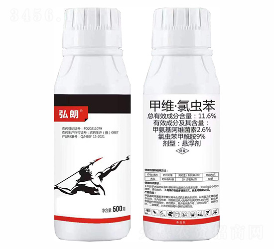 500g11.6%甲維·氯蟲(chóng)苯-弘朗-糧管家