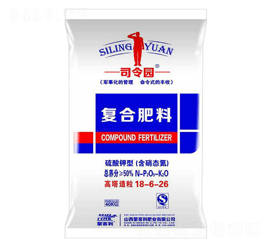 硫酸鉀型復合肥料18-6-26-司令園-蒙客利肥業(yè)