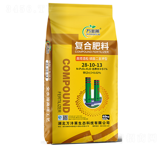 高塔造粒磷酸二氫鉀型復(fù)合肥料28-10-13-萬豐萊-頓貝