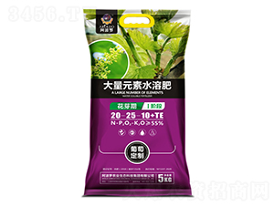 葡萄專(zhuān)用大量元素水溶肥20-25-10+TE-阿波羅
